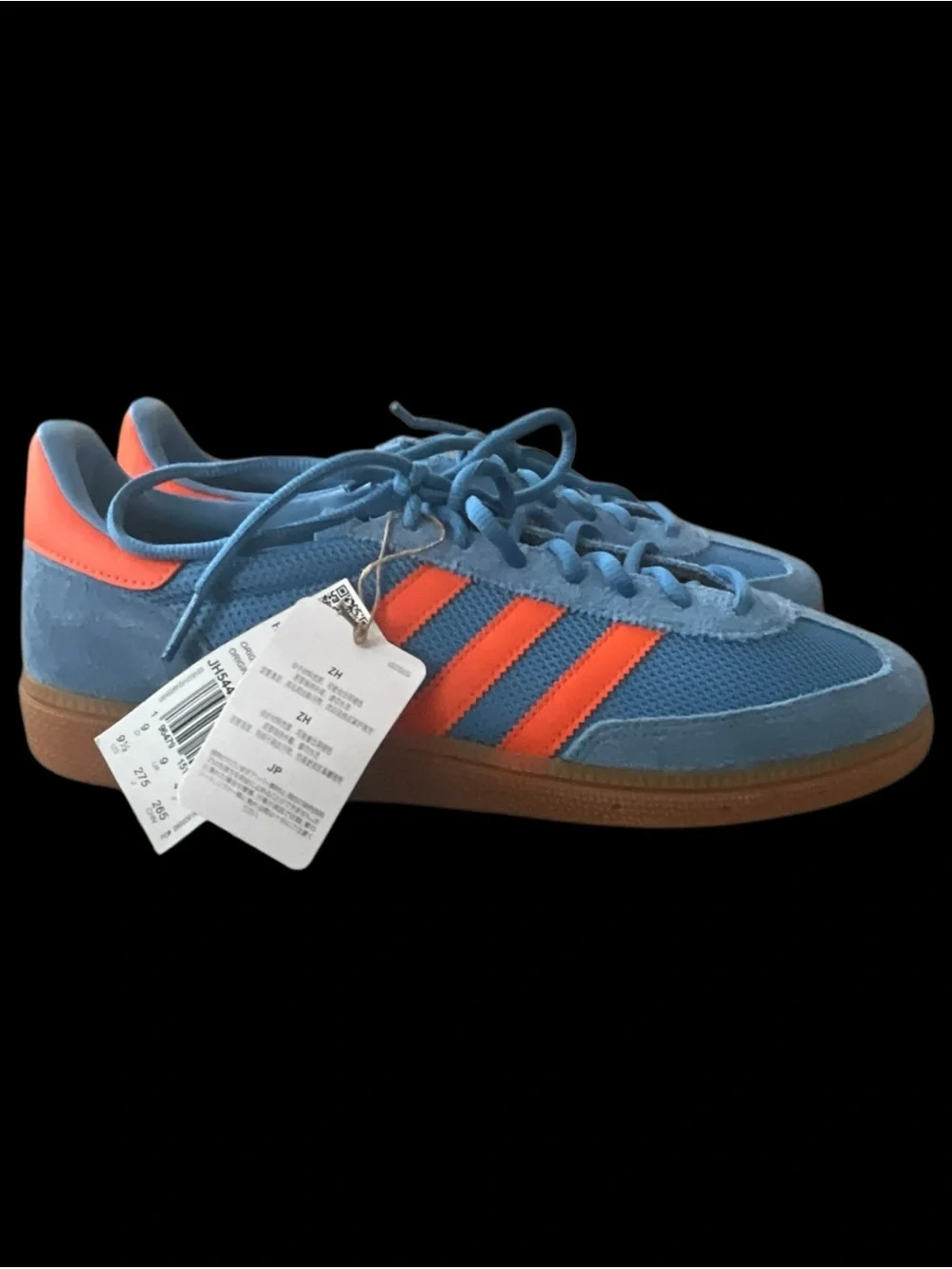 adidas Handball Spezial JH5445 Focus Blue Orange Gum Men’s 9.5 New w/ Tags